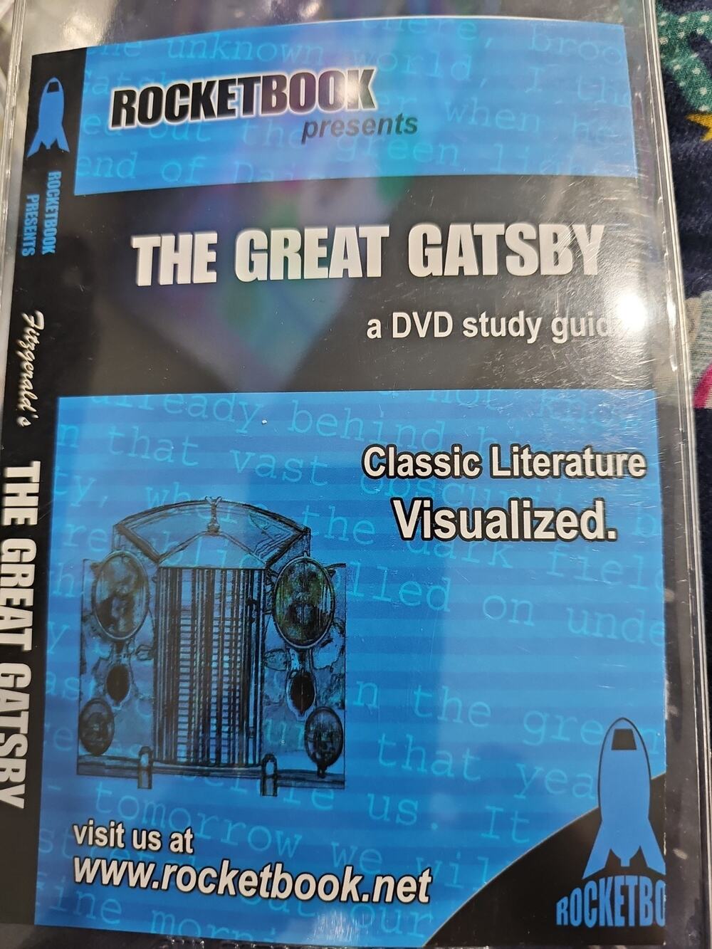 The Great Gatsby: Rocketbook Presents (DVD) A Study Guide, EX Library